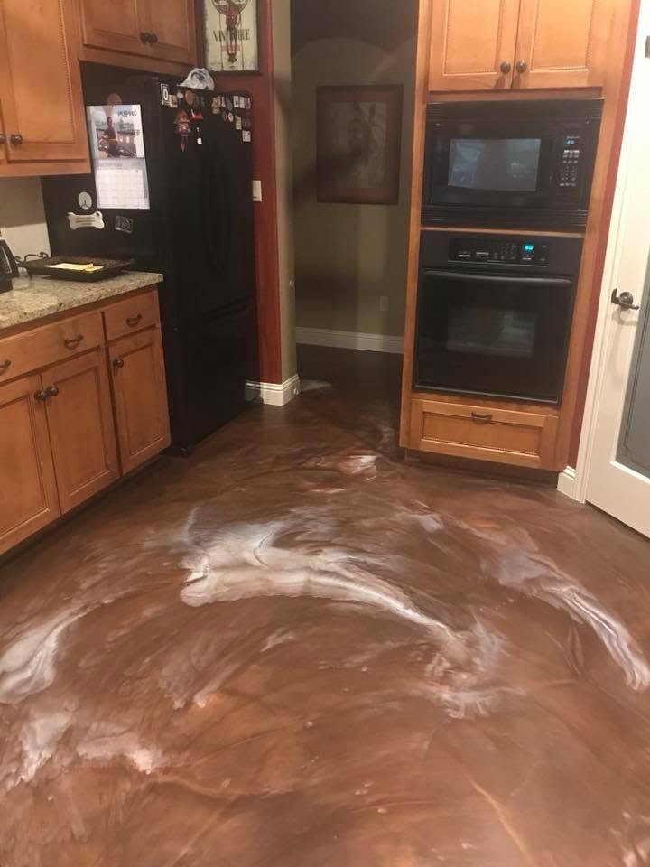 Stained concrete project